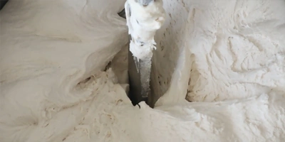 بعد عملية عجن العجين